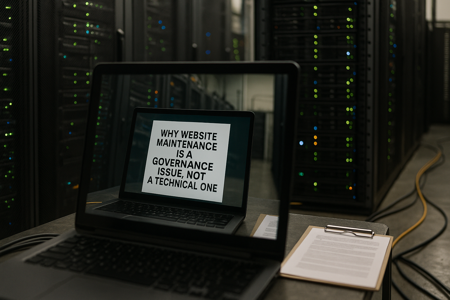 Ongoing Website Maintenance and Support Services as Governance