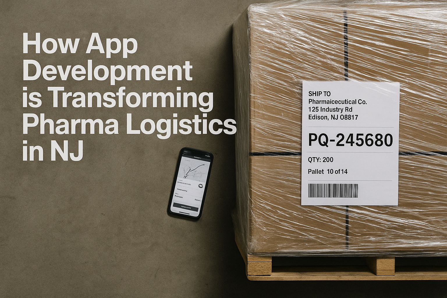 How App Development is Shaping Pharma Logistics in NJ