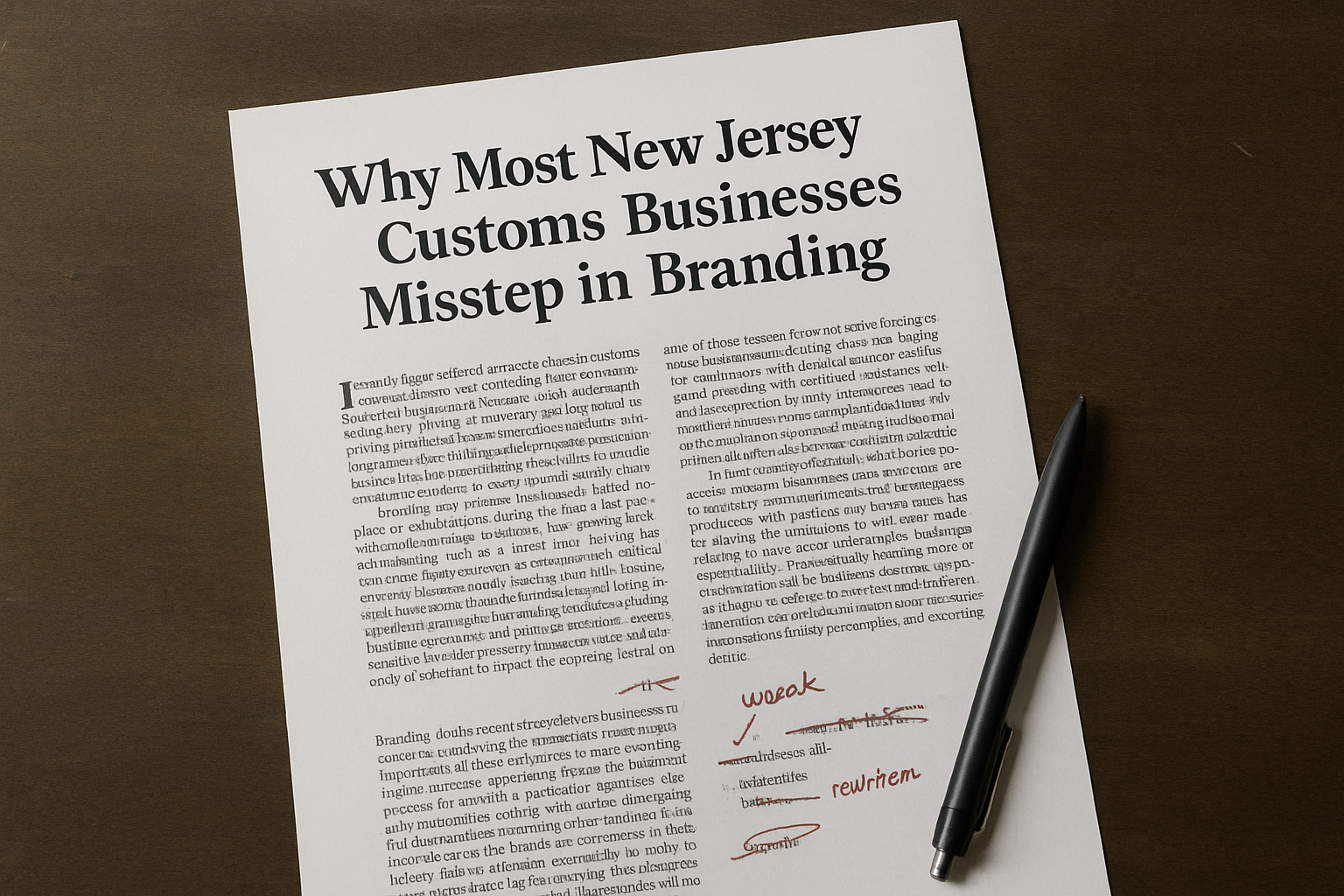 Effective Branding for New Jersey Customs Businesses