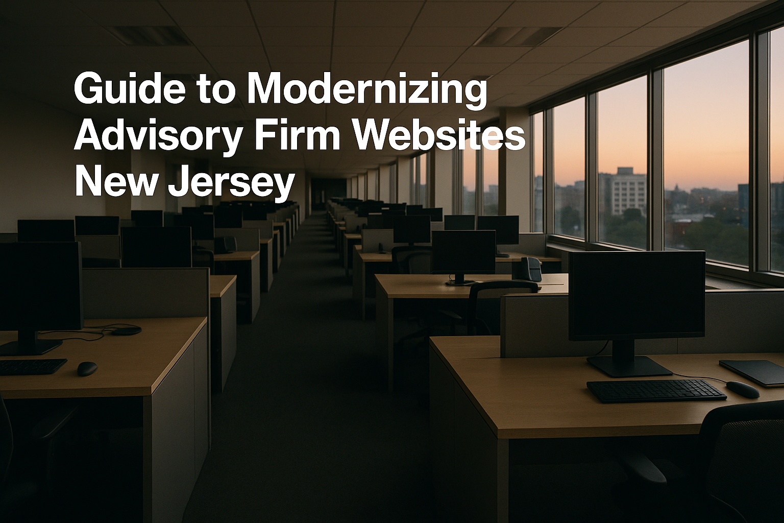 Modernizing Advisory Firm Websites in New Jersey: An Operator’s Playbook
