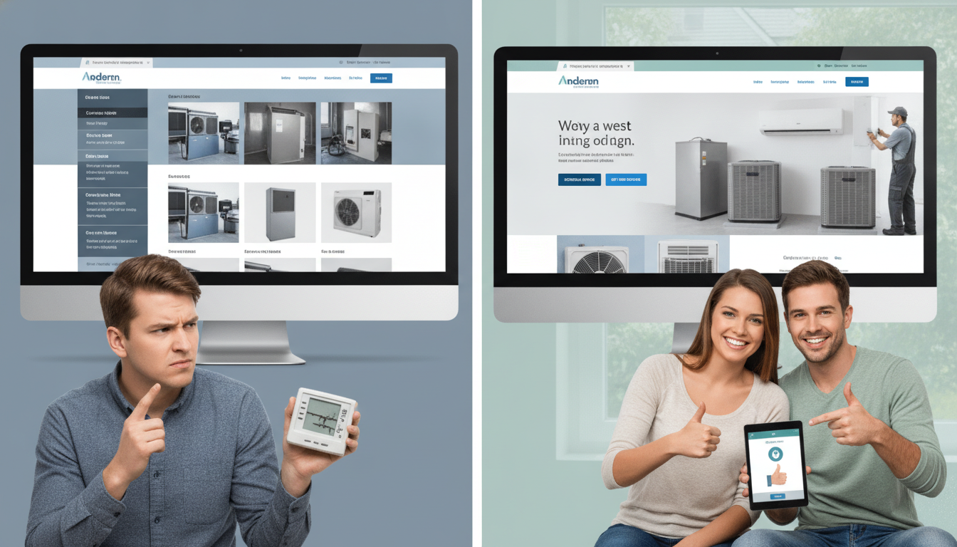 Increase Heating and Cooling Sales with Website Design