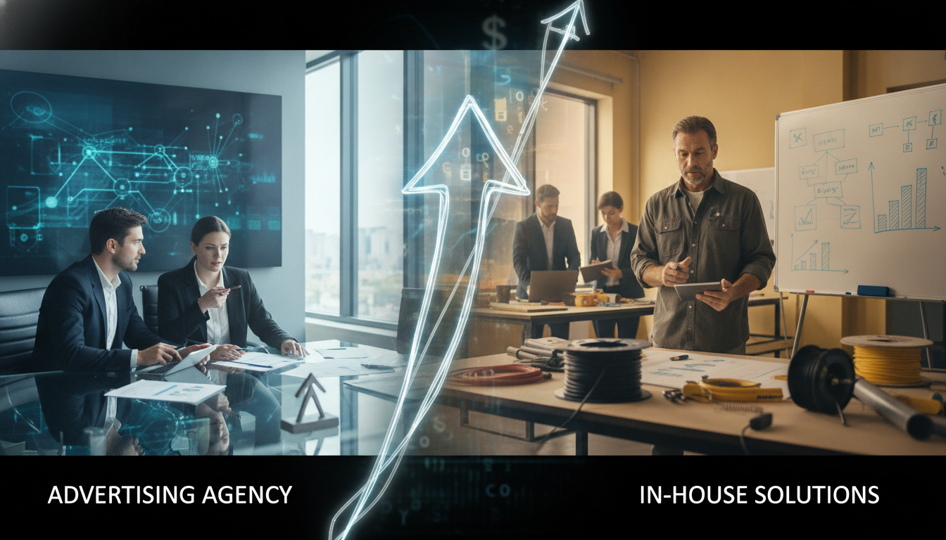 How to Decide Between an Advertising Agency and In-House Team for Your Commercial Electric Business