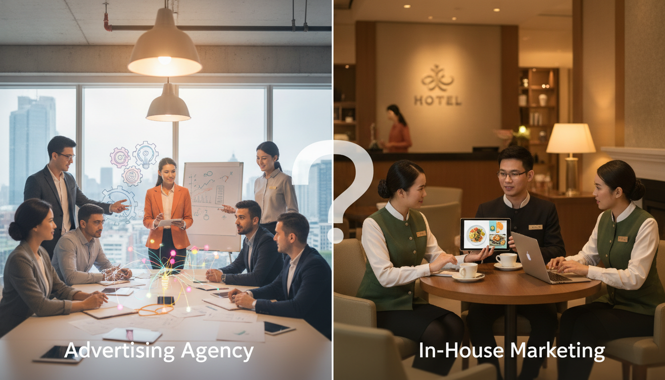 How to Decide Between an Advertising Agency and In-House Team for Your Hospitality Business