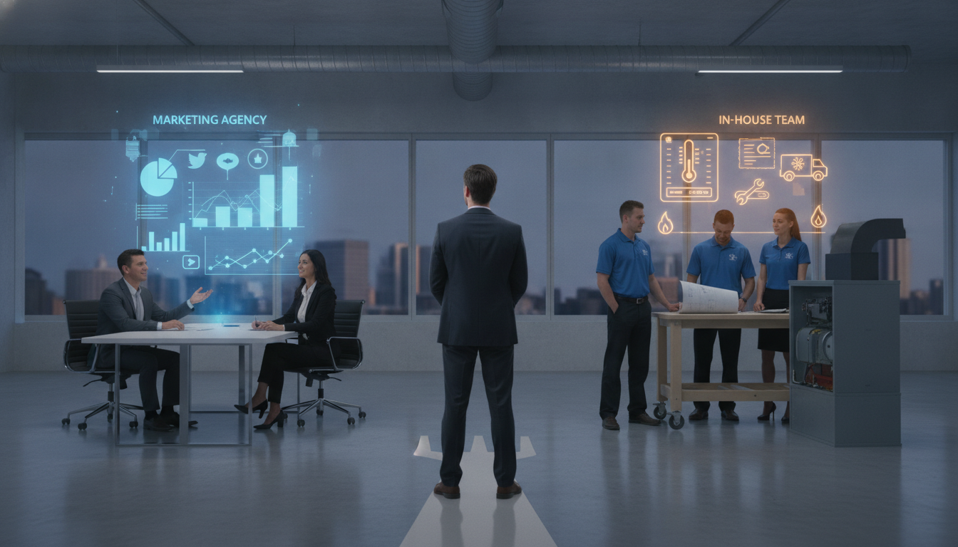 marketing agency vs in-house for heating and cooling: How to D...