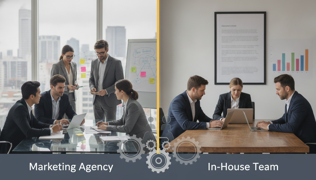 Marketing Agency vs In-House for Professional Services: Key Insights